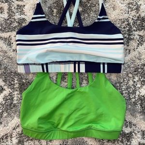 Lululemon Energy Bra Combo Frond & Groovy Stripe 8